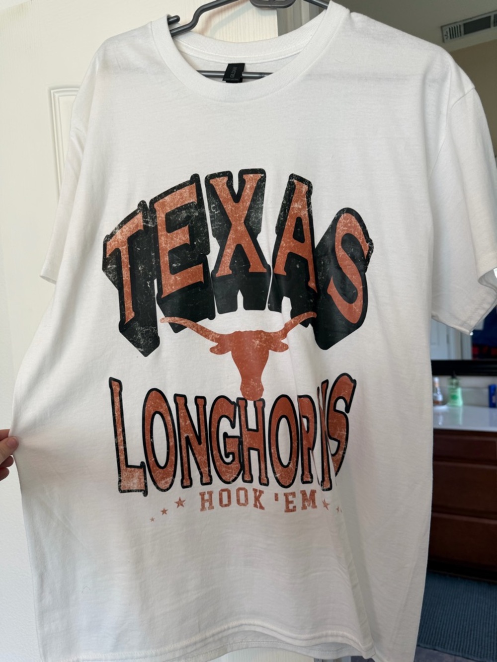 Gildan White Texas Longhorns Tshirt